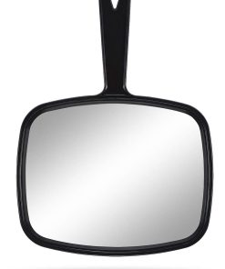 Black Hand Mirror, 26.2 x 18.8 cm, Distortion-Free
