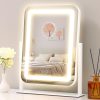 35.6 cm LED Metal Frame Mirror with 3-Colour Dimming, Rotates
