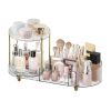 Rotating 5-Compartment Perfume Tray and Brush Holder