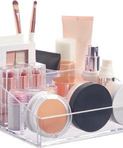 Small Clear 4-Compartment Vanity Organiser
