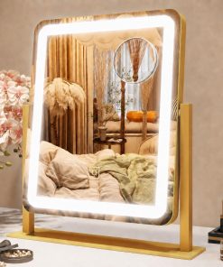 58 x 46 cm LED Mirror with Detachable Magnifier, Plug-In
