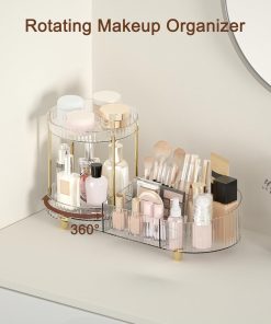 Alternative view of Rotating 5-Compartment Perfume Tray and Brush Holder