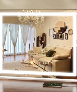 Green 17 cm Desk Mirror with U-Bracket Stand